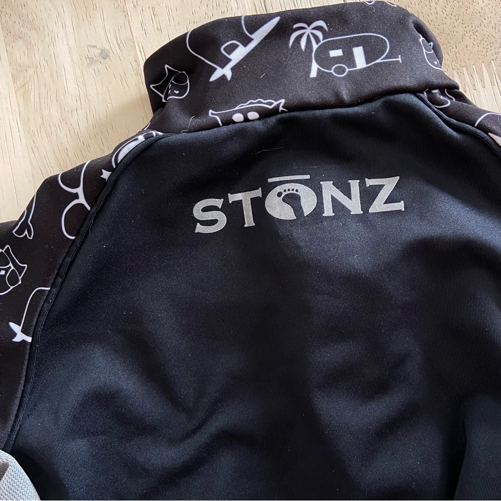 Stonz Kids UV Protection Sun Suit Black & Grey Baby Size 0-6 Months - Picture 5 of 6